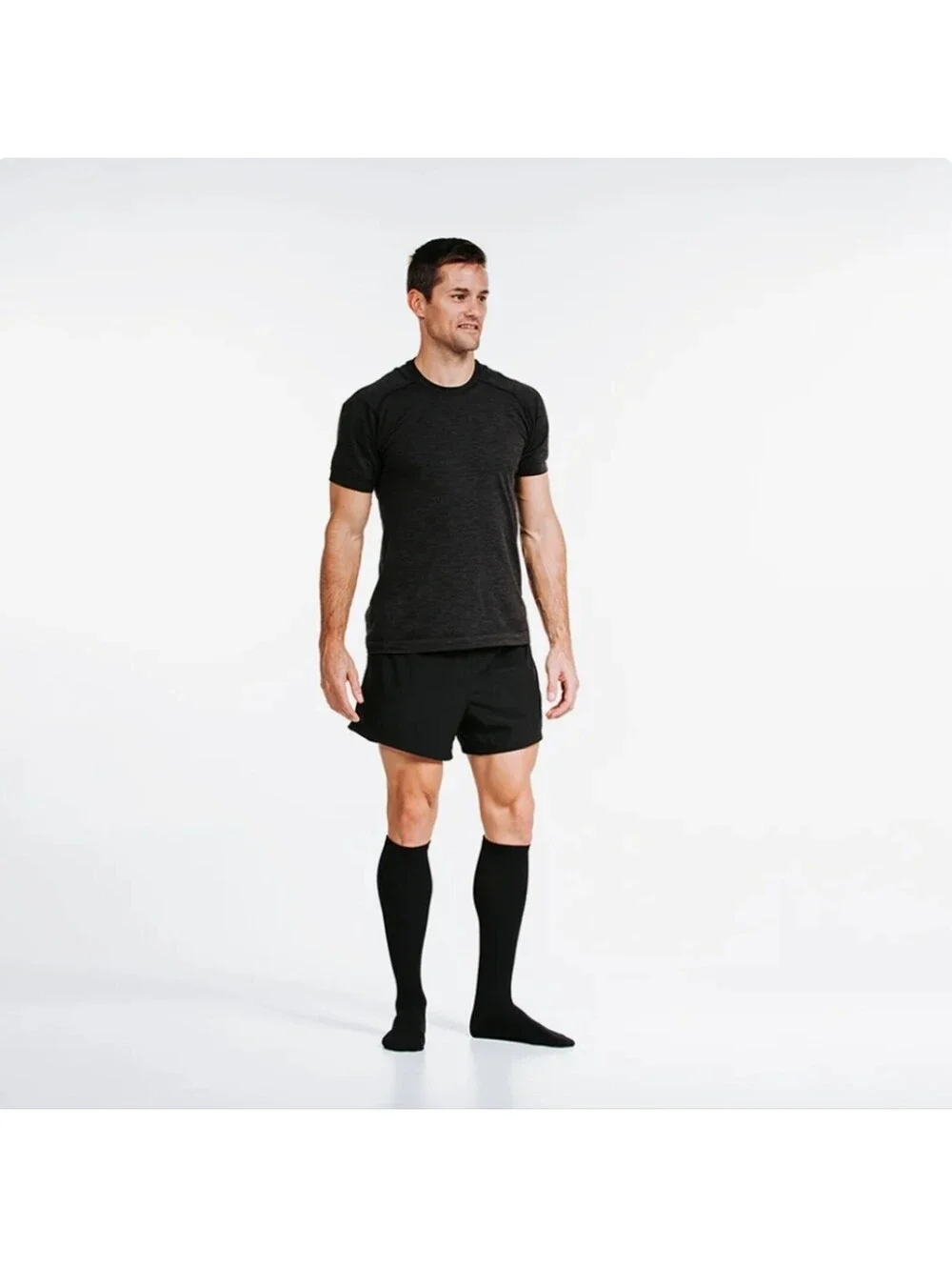 Pro Compression Marathon Knee Socks Black Size Large XLarge Run Nurse Teacher